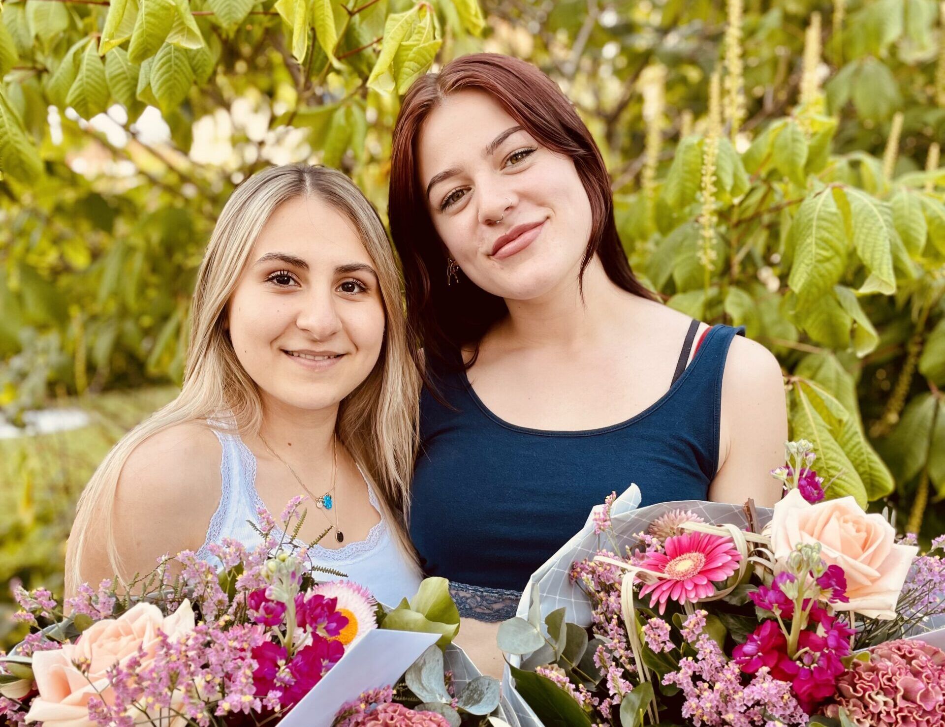 senem und evelyn haben die lehrabschlussprüfung bestanden